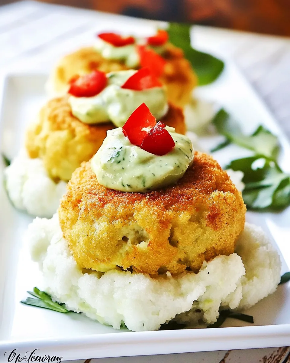 Crabless Cakes in Clouds