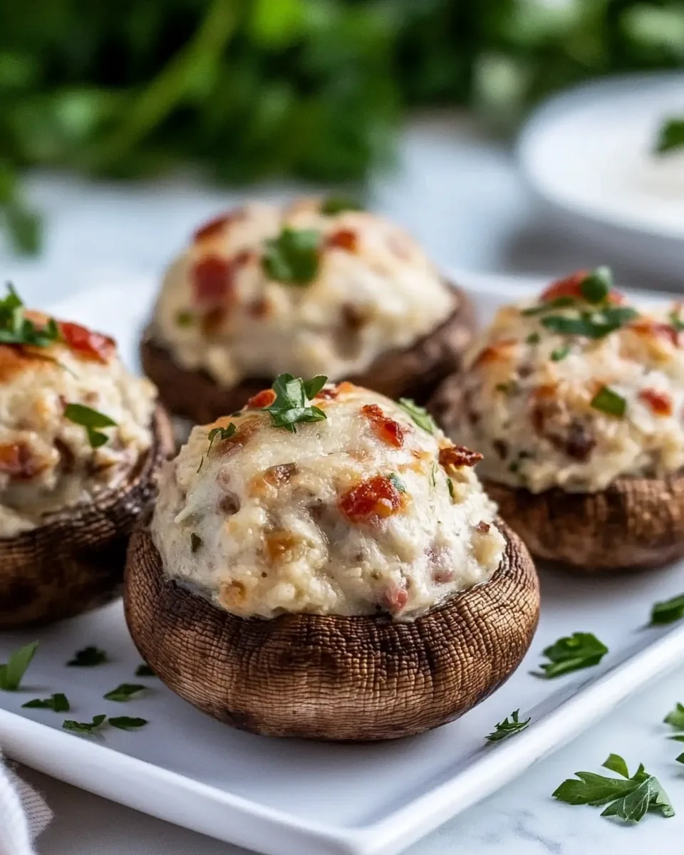 Cream Cheese Stuffed Mushrooms