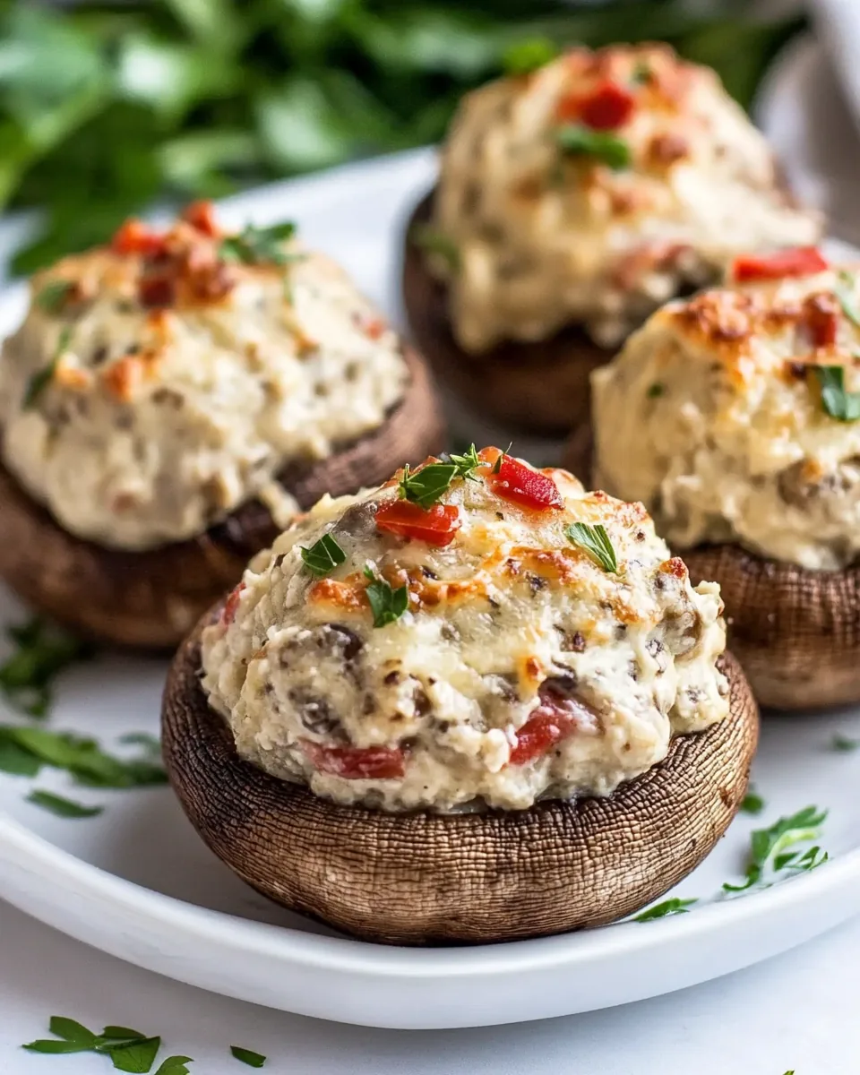 Cream Cheese Stuffed Mushrooms