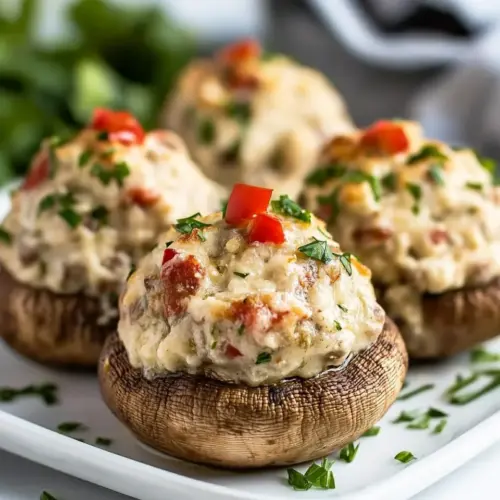 Cream Cheese Stuffed Mushrooms