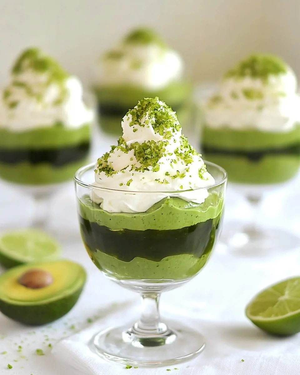 Creamy Avocado Lime Parfaits