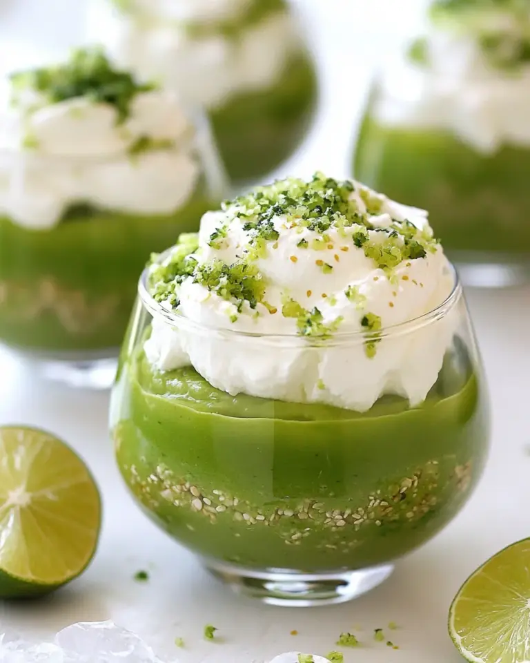 Creamy Avocado Lime Parfaits
