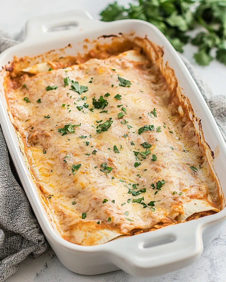 Creamy Chicken Enchiladas