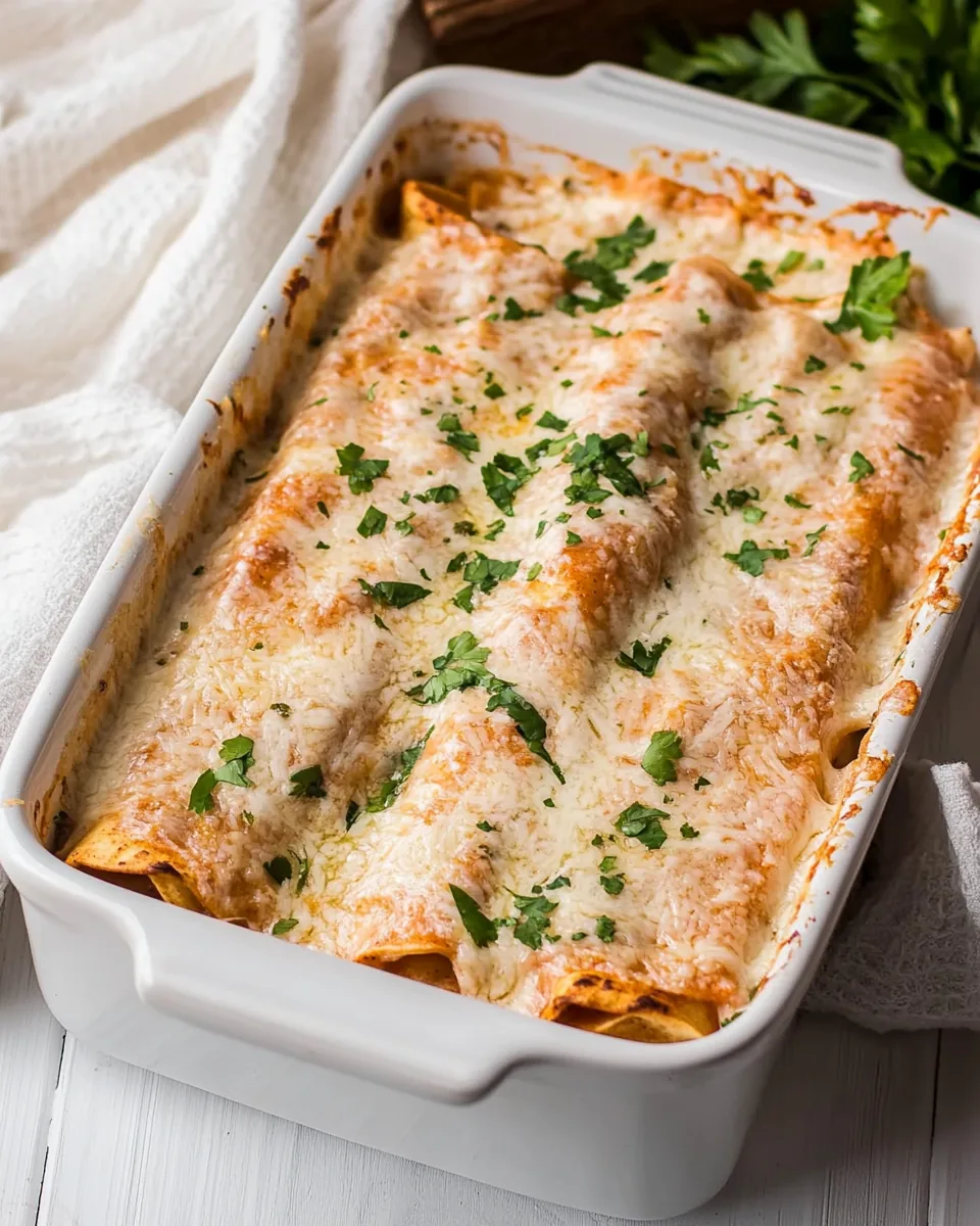 Creamy Chicken Enchiladas