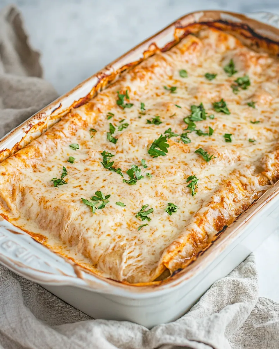 Creamy Chicken Enchiladas