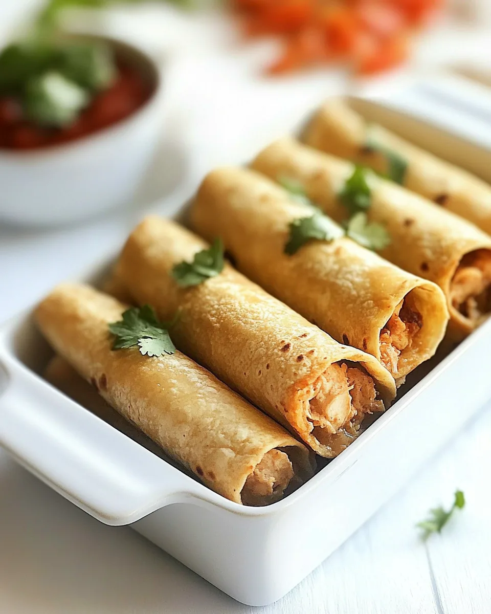 Creamy Chicken Taquitos