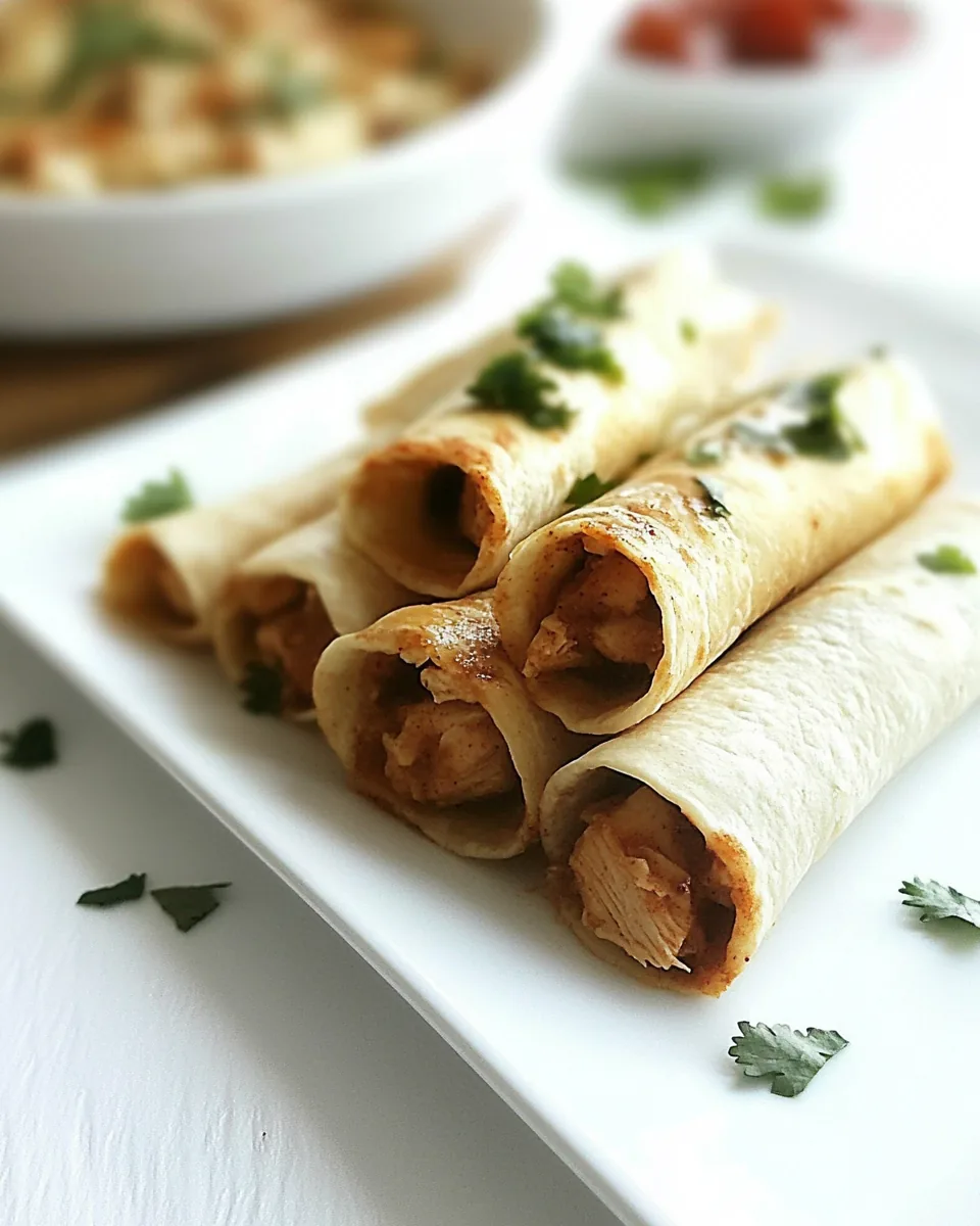 Creamy Chicken Taquitos