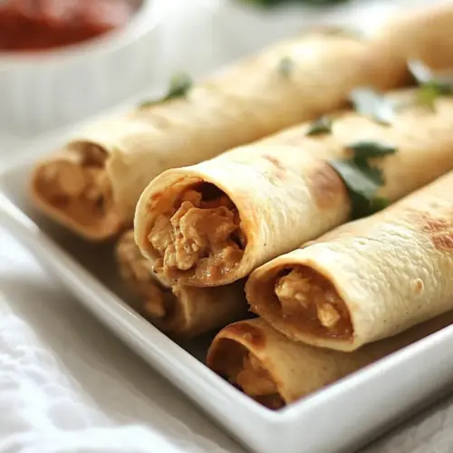 Creamy Chicken Taquitos