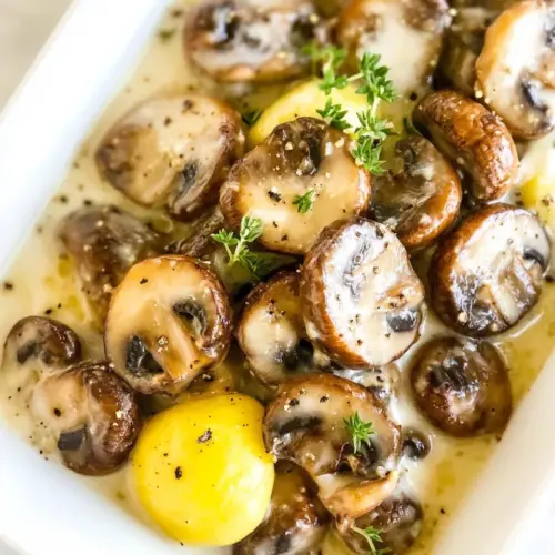 Creamy Garlic Mushrooms