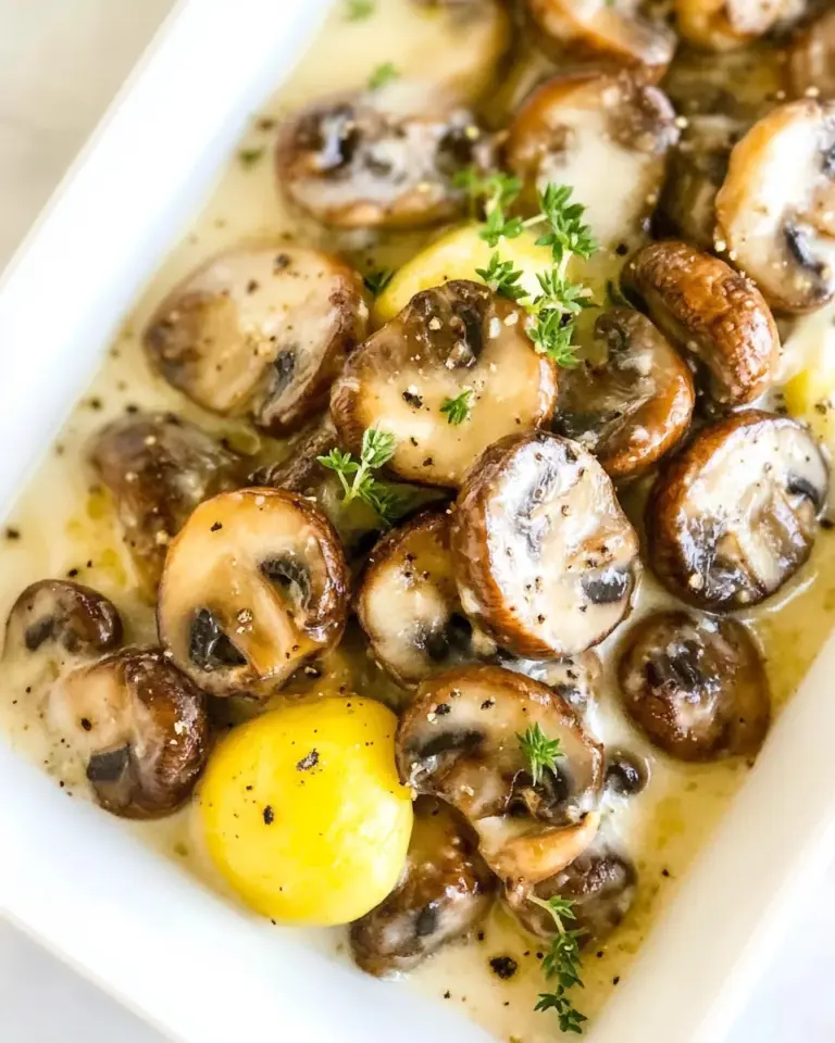 Creamy Garlic Mushrooms