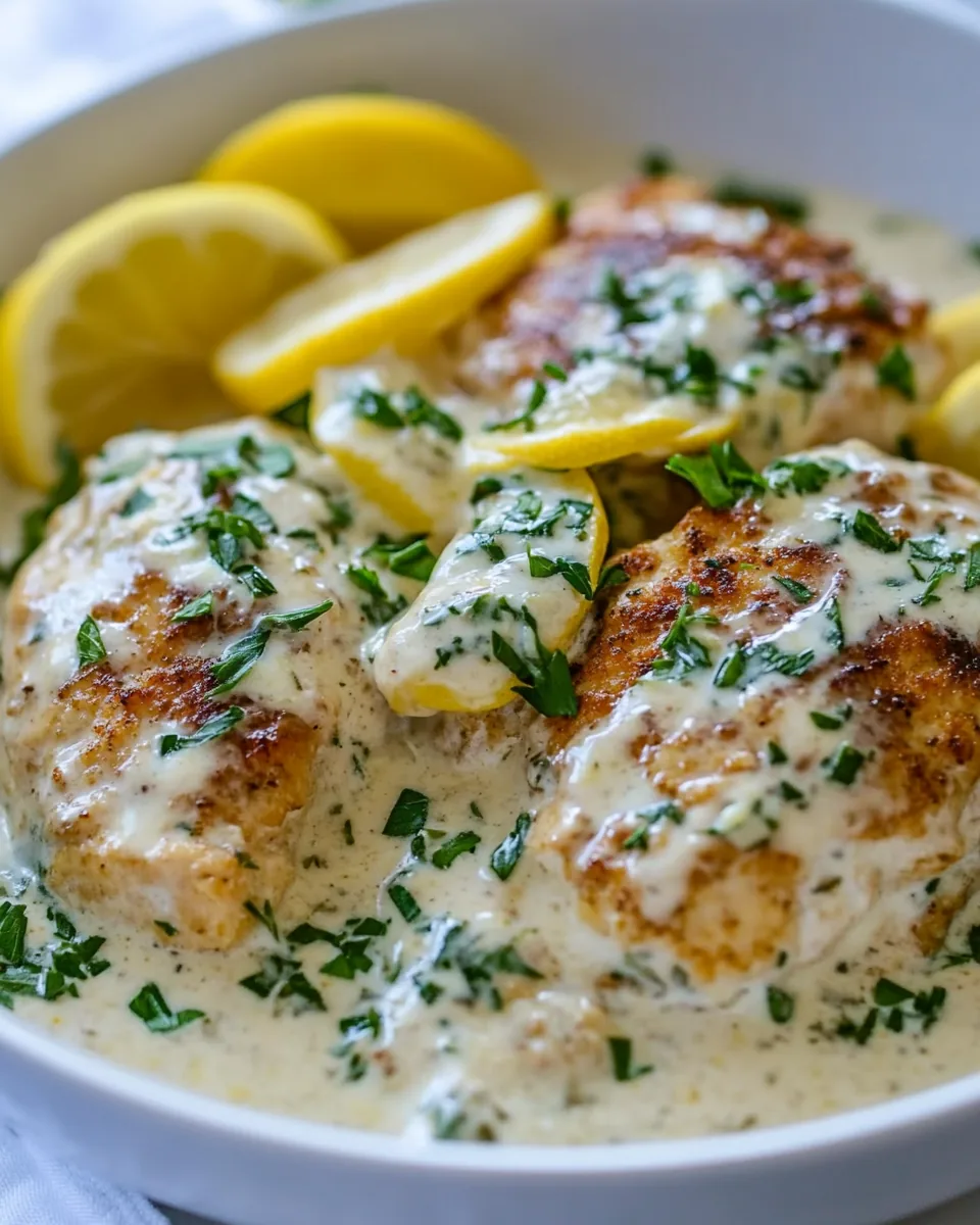 Creamy Lemon Garlic Chicken