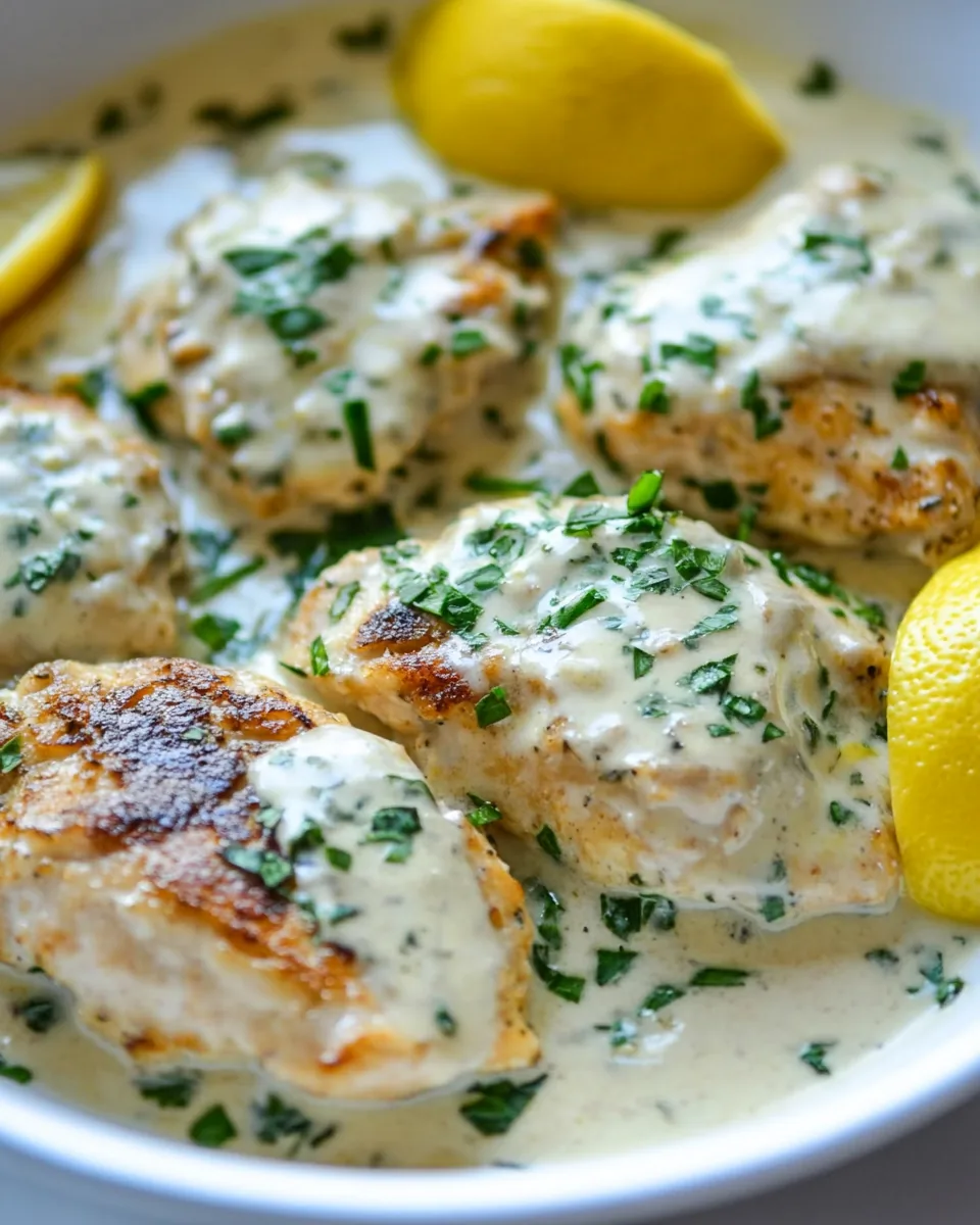 Creamy Lemon Garlic Chicken