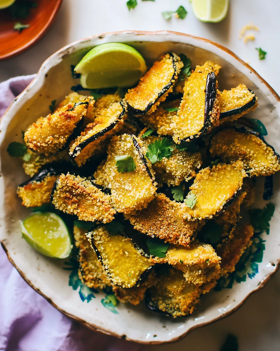Crispy Eggplant Polenta Bites