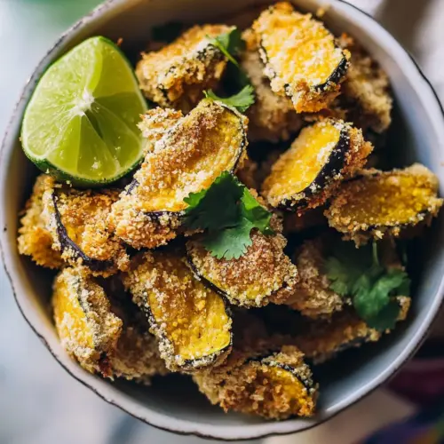 Crispy Eggplant Polenta Bites