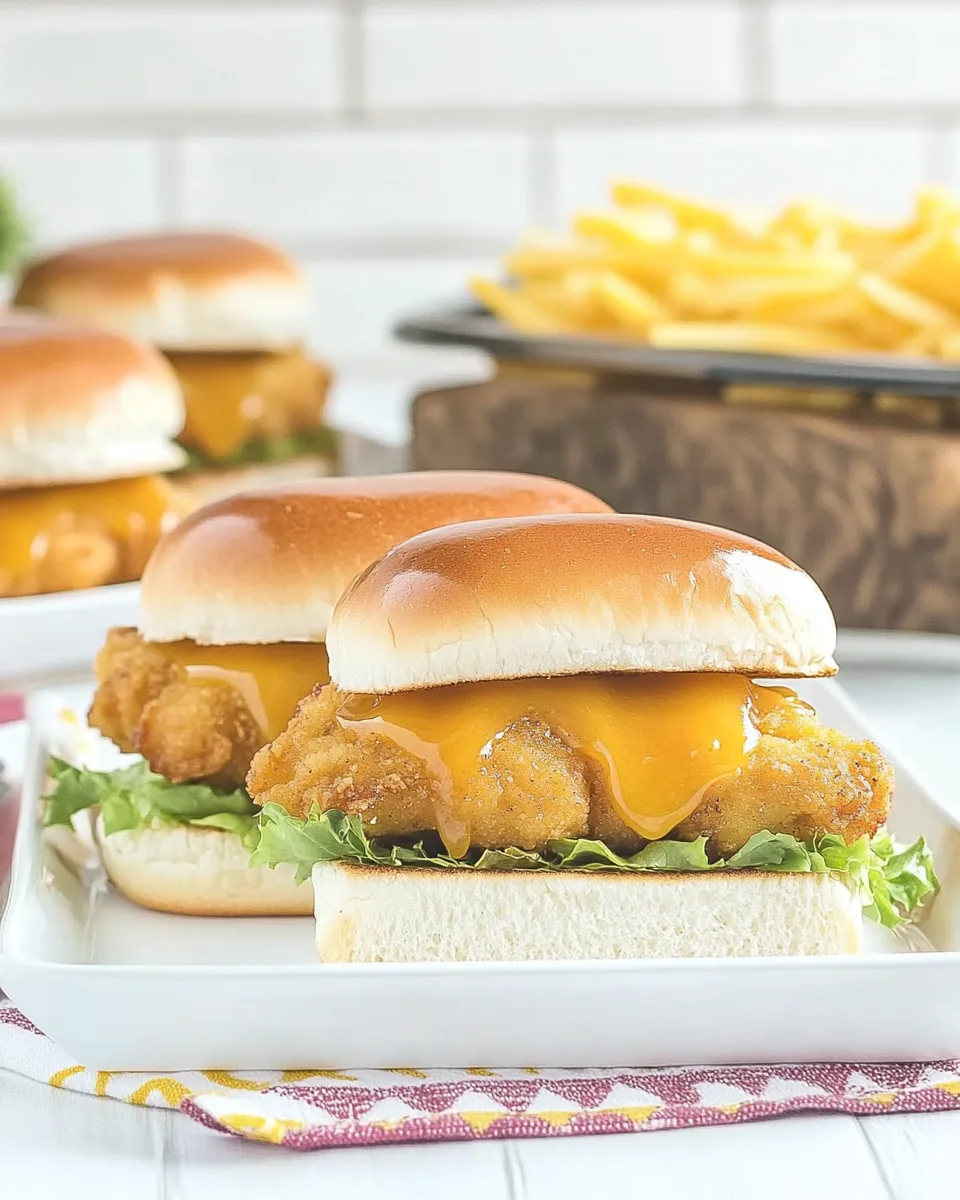Crispy Honey Mustard Chicken Sliders