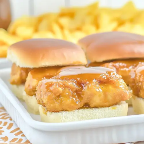Crispy Honey Mustard Chicken Sliders