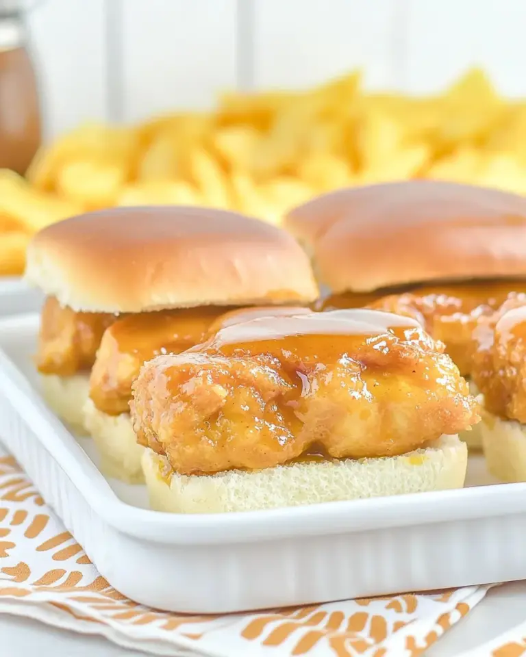 Crispy Honey Mustard Chicken Sliders