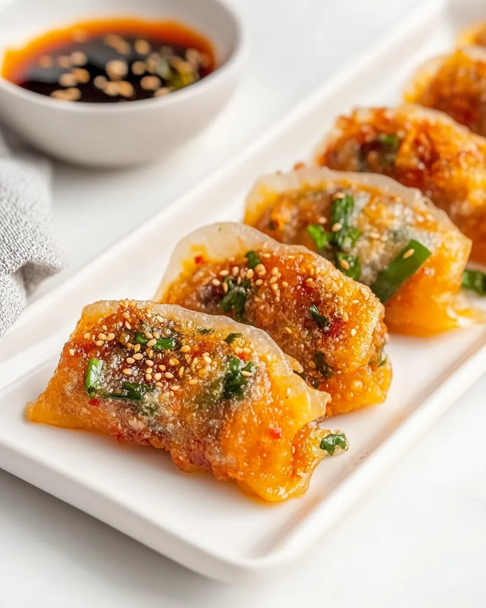 Crispy Kimchi Rice Paper Dumplings