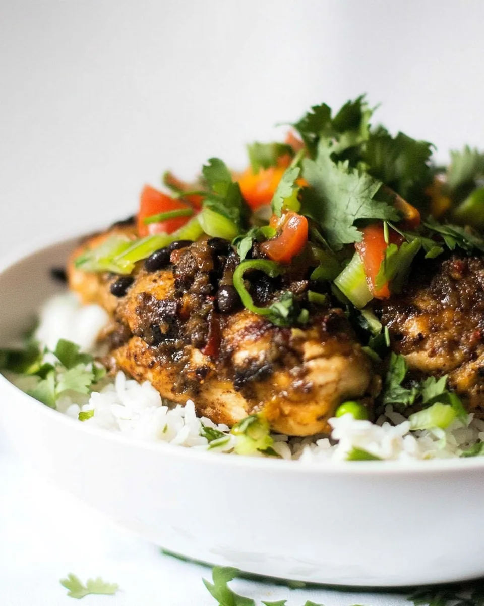 Cuban Black Beans Chicken With Rice