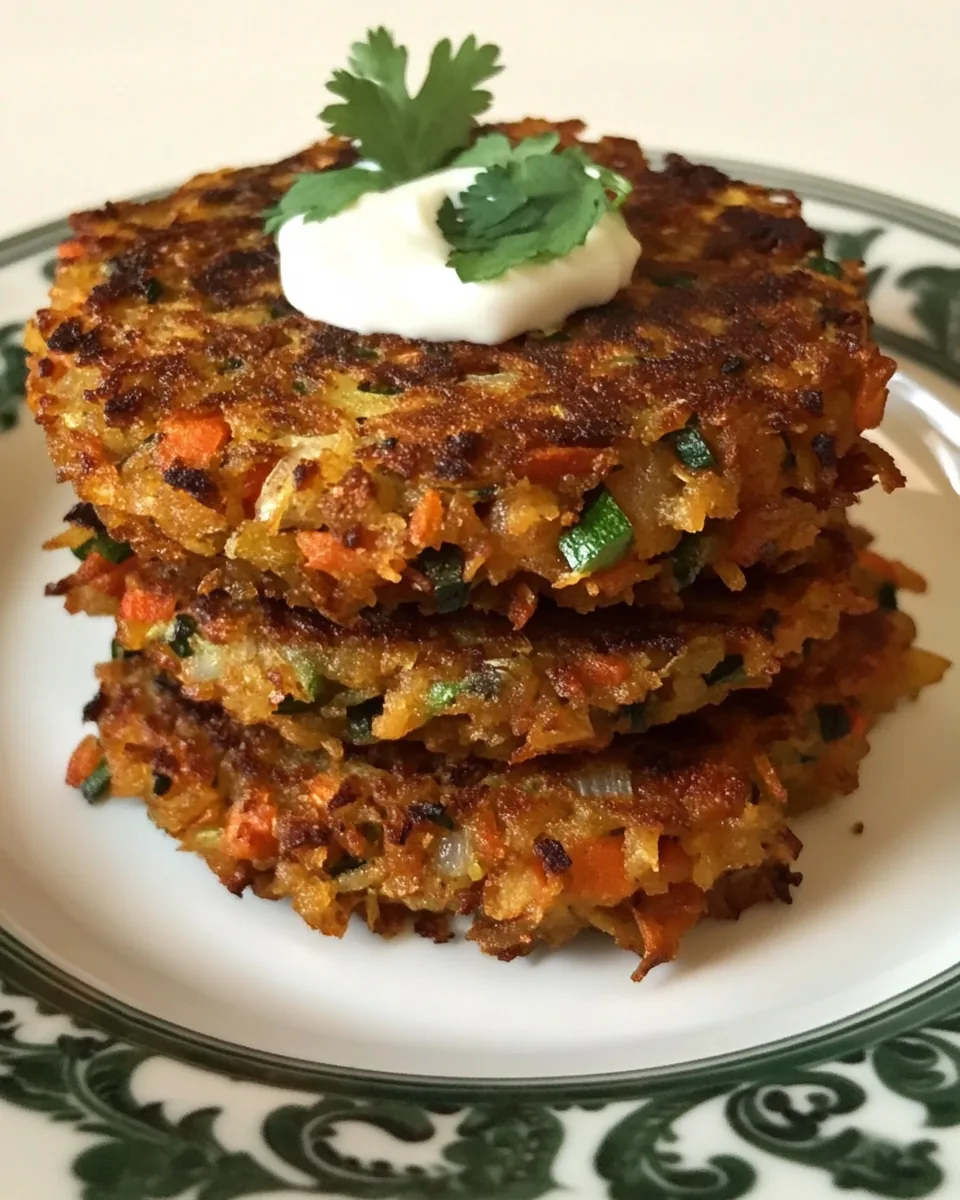 Curry Vegetable Latkes