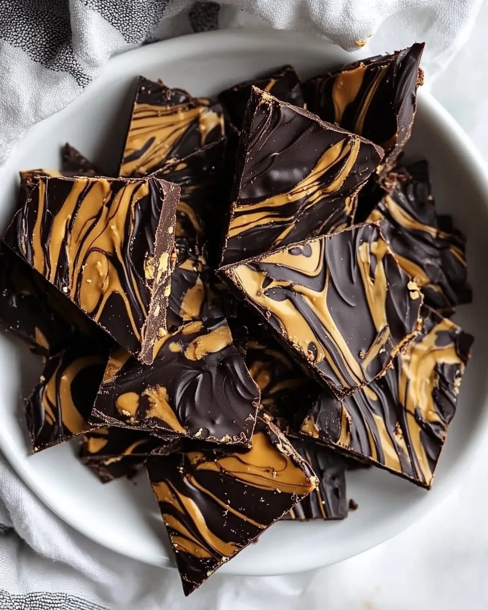 Dark Chocolate Peanut Butter Bark