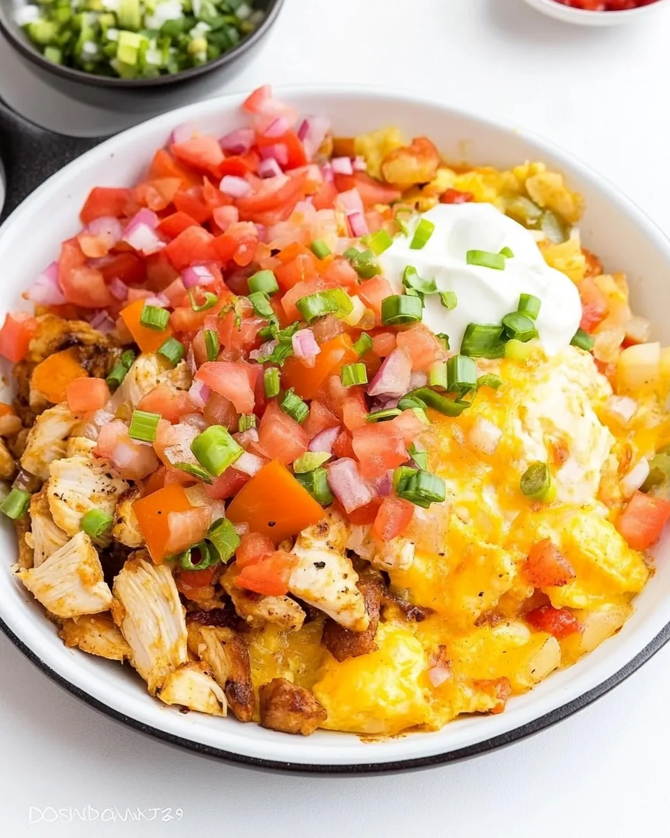 Denny’s Chicken Fajita Breakfast Skillet Recipe