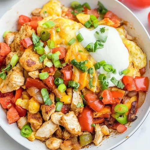 Denny’s Chicken Fajita Breakfast Skillet Recipe