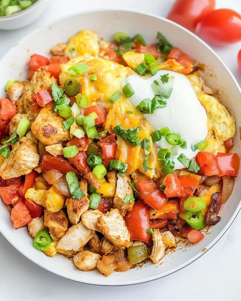 Denny’s Chicken Fajita Breakfast Skillet Recipe