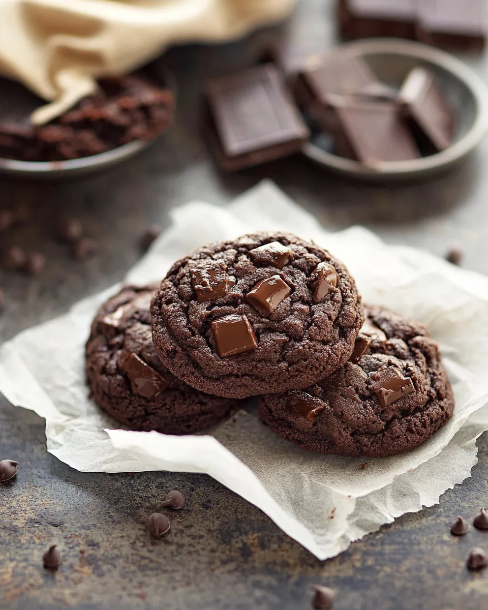 Double Chocolate Chipotle Cookies