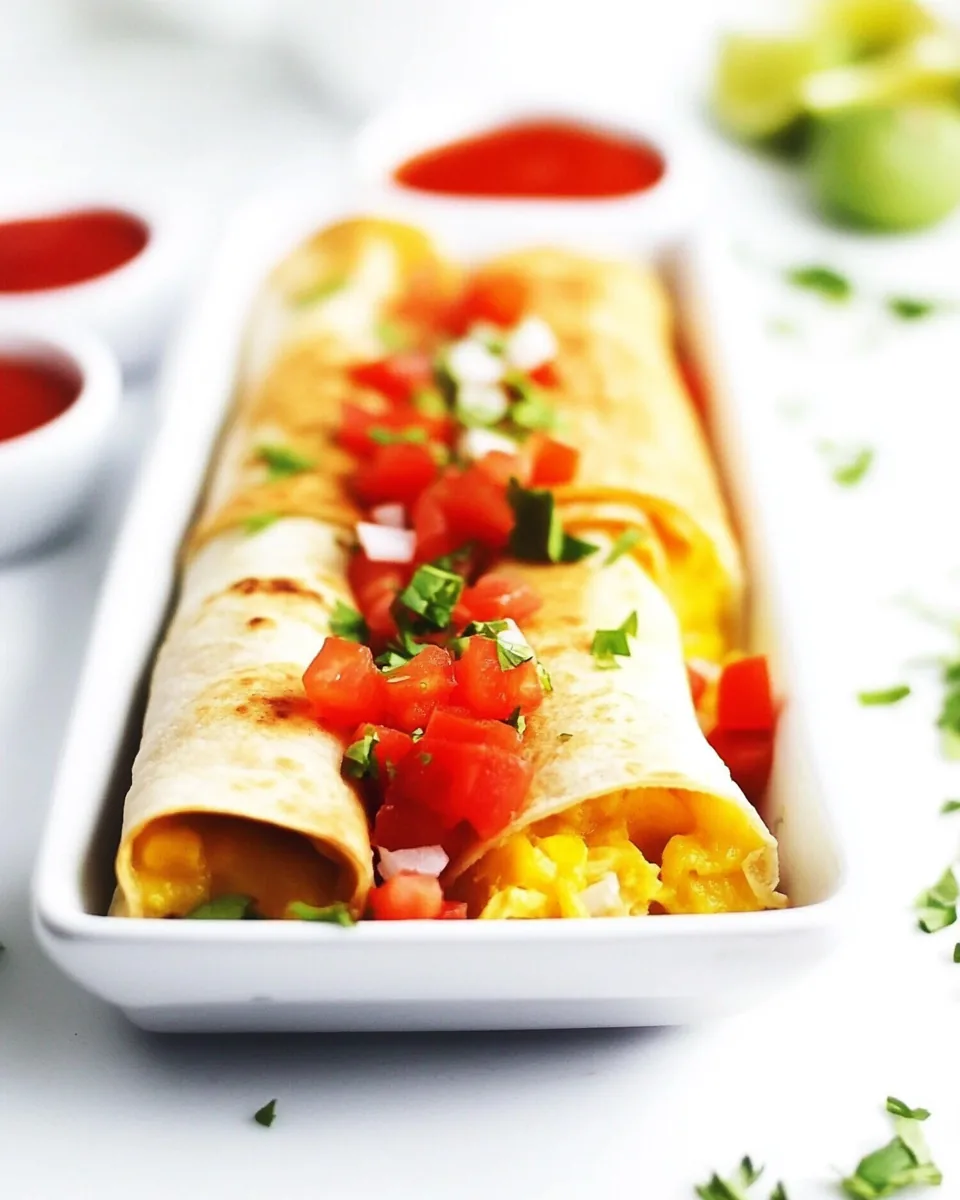 Easy Baked Breakfast Taquitos