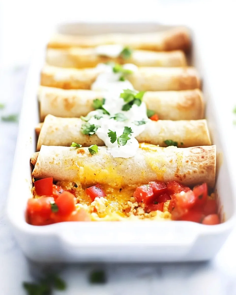 Easy Baked Breakfast Taquitos