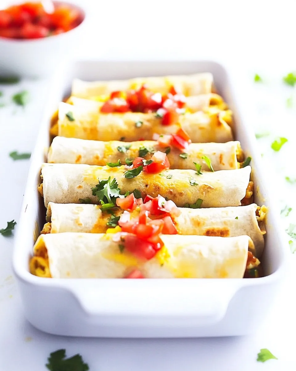 Easy Baked Breakfast Taquitos