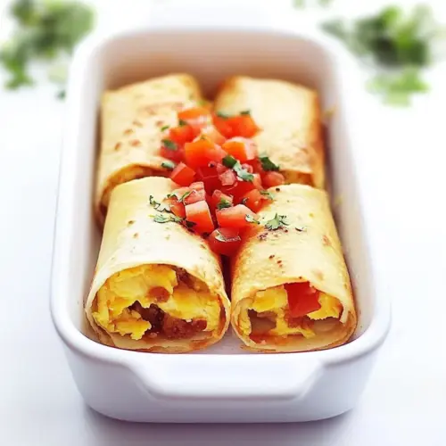 Easy Baked Breakfast Taquitos