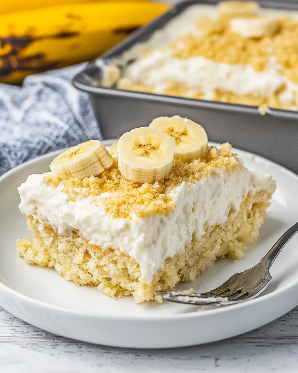 Easy Banana Pudding Cake