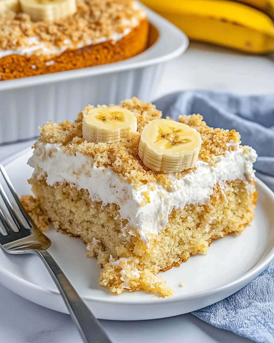 Easy Banana Pudding Cake