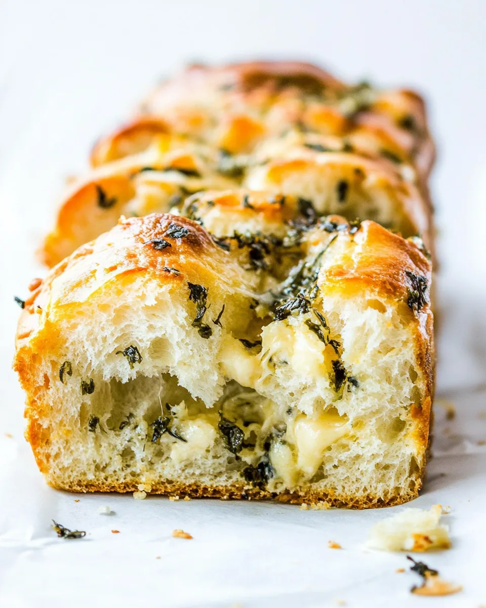 Easy Cheese and Roasted Garlic Pull Apart Bread