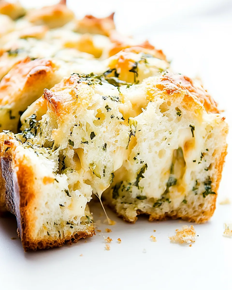 Easy Cheese and Roasted Garlic Pull Apart Bread