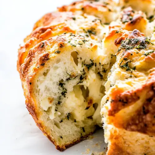 Easy Cheese and Roasted Garlic Pull Apart Bread