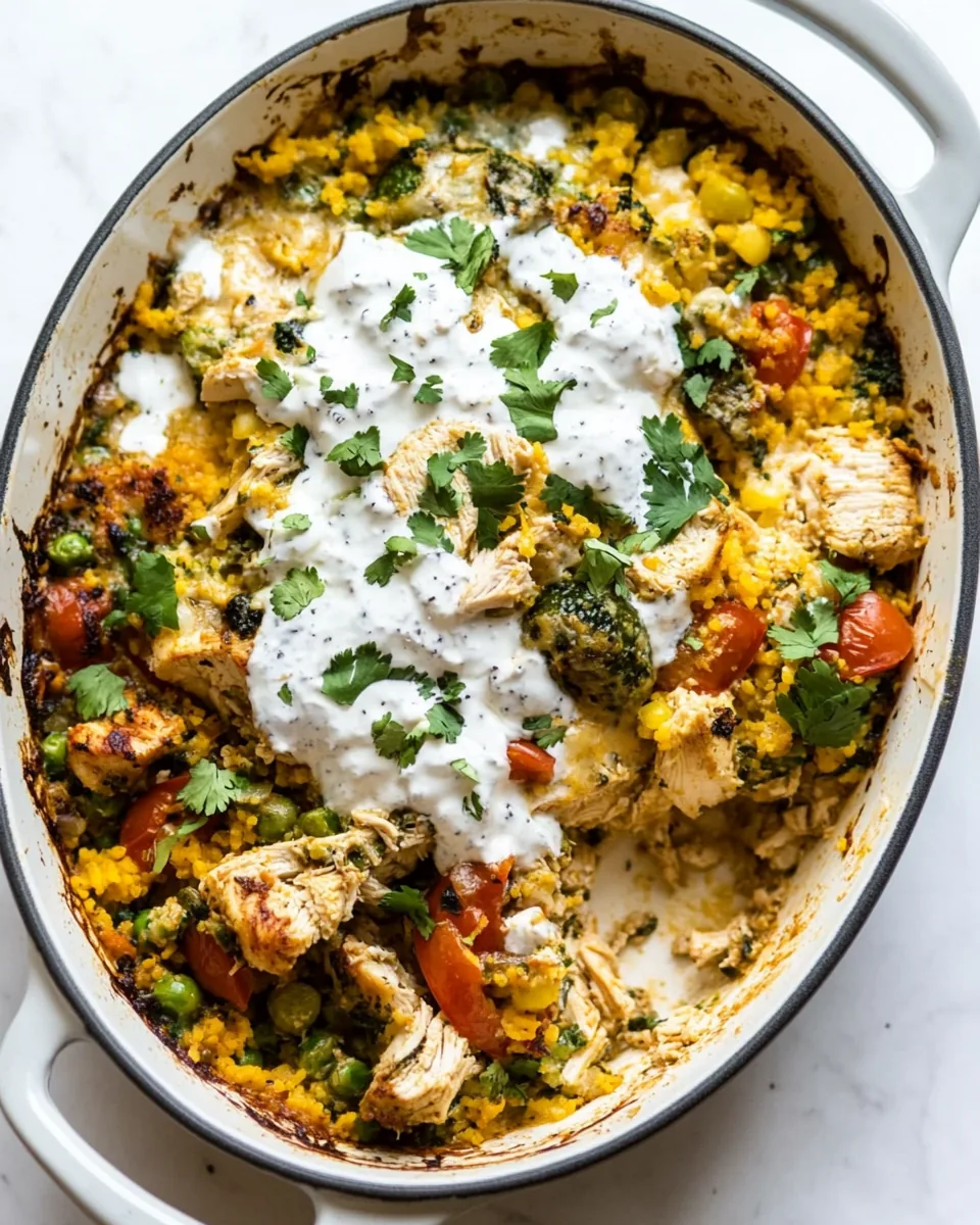 Easy Chicken Shawarma Casserole