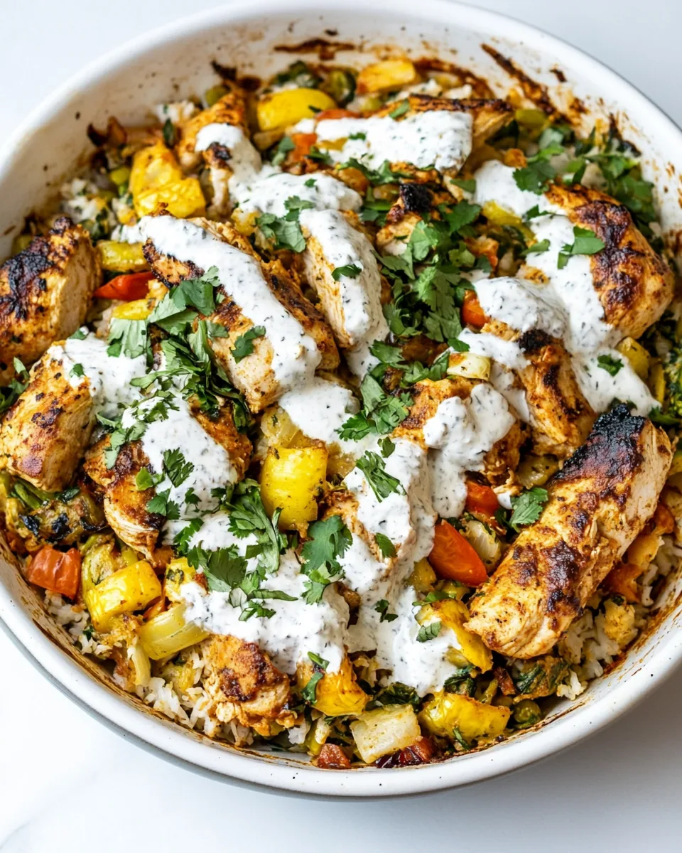 Easy Chicken Shawarma Casserole