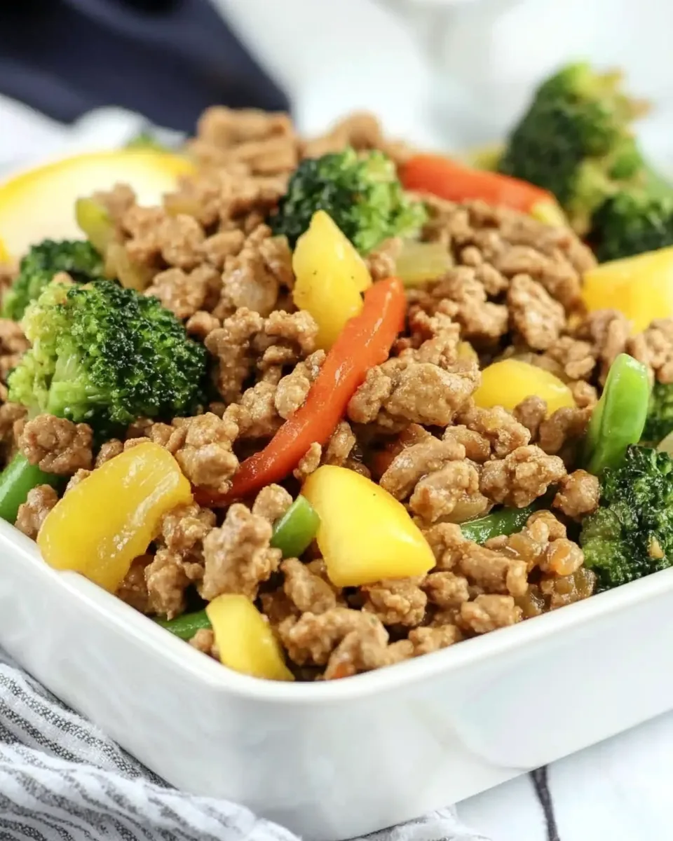 Easy Ground Turkey Stir Fry