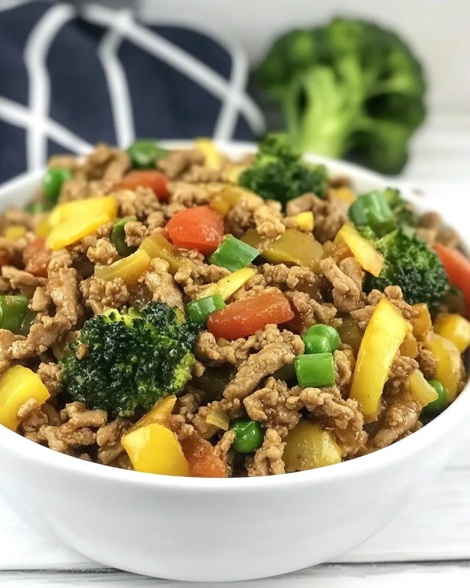 Easy Ground Turkey Stir Fry
