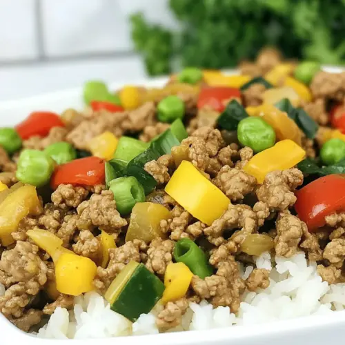 Easy Ground Turkey Stir Fry
