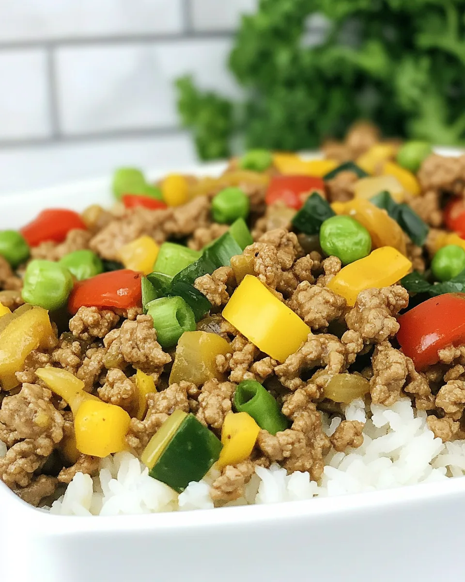 Easy Ground Turkey Stir Fry