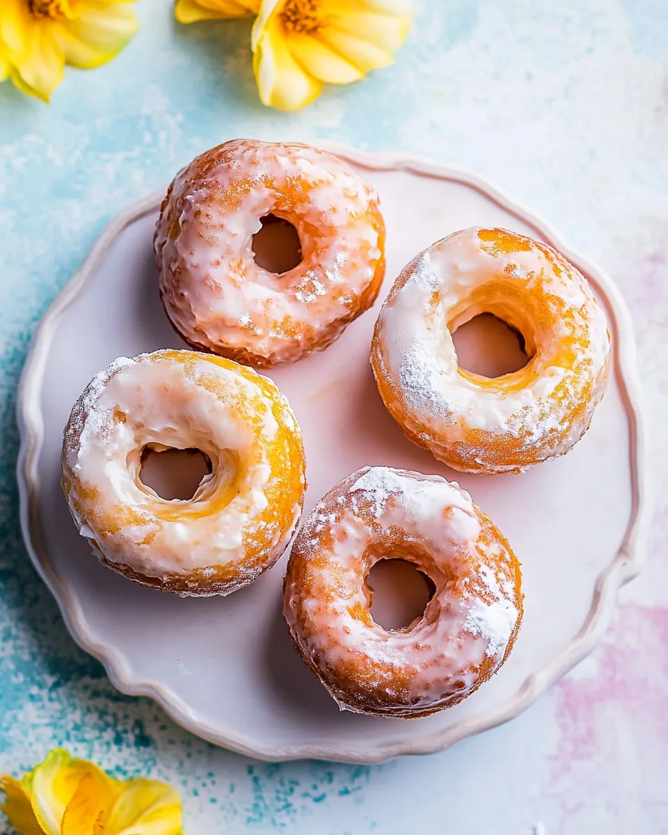 Easy Lemon Ricotta Old Fashioned Doughnuts