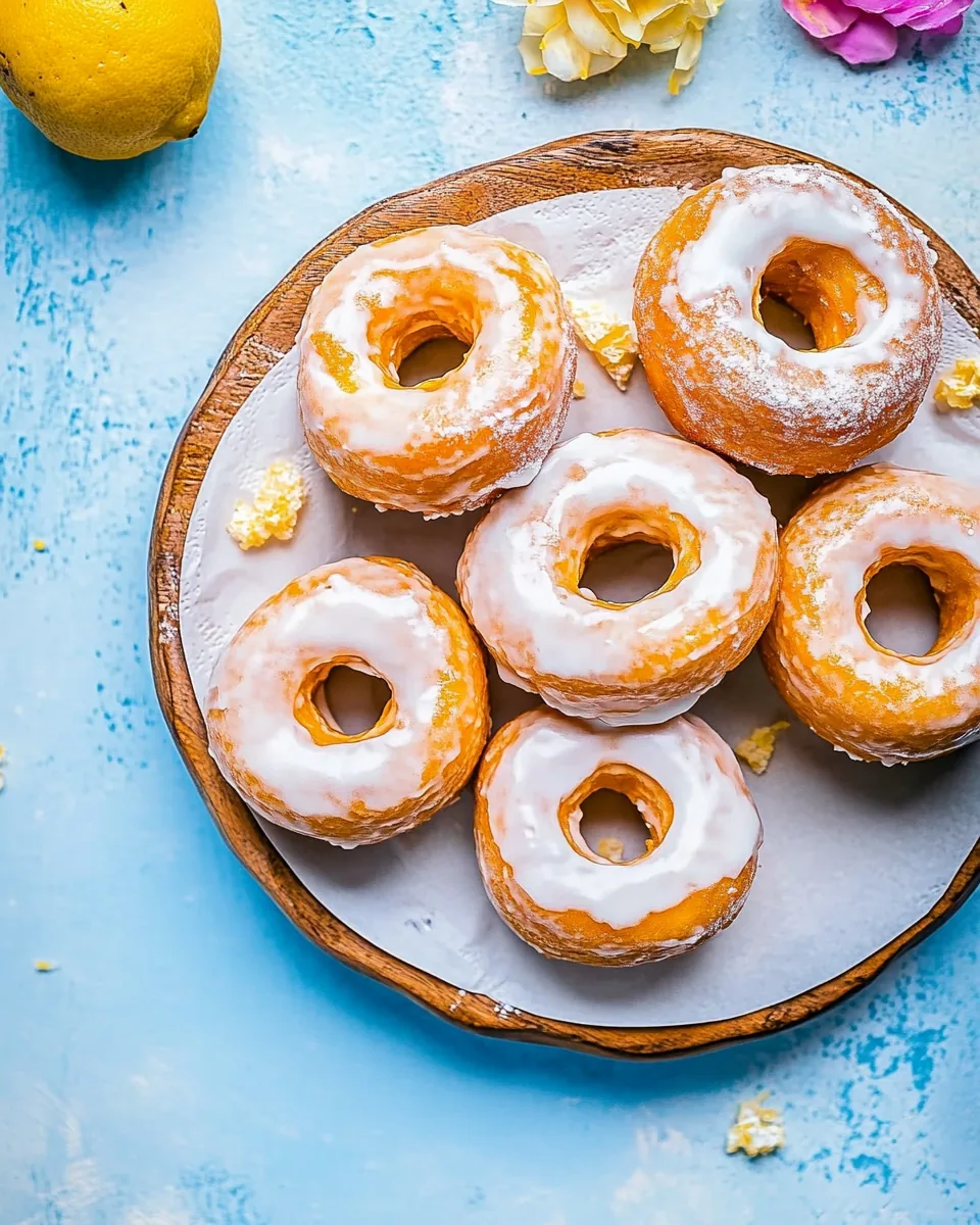 Easy Lemon Ricotta Old Fashioned Doughnuts