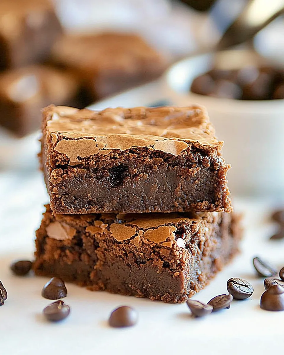 Easy Mocha Brownies
