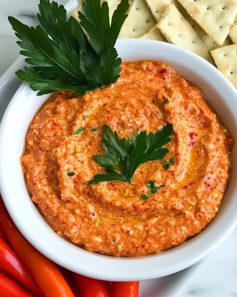 Easy Roasted Red Pepper Dip