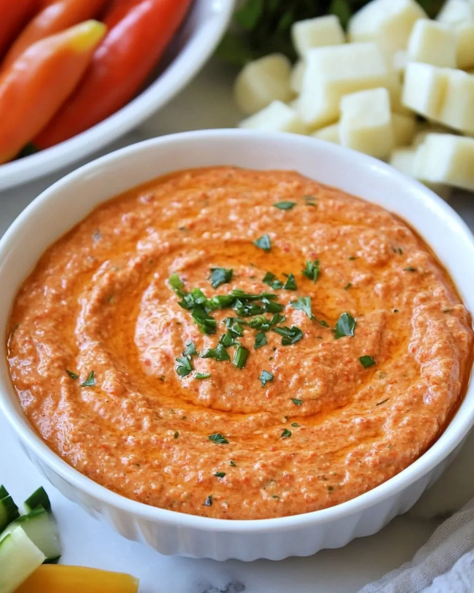 Easy Roasted Red Pepper Dip