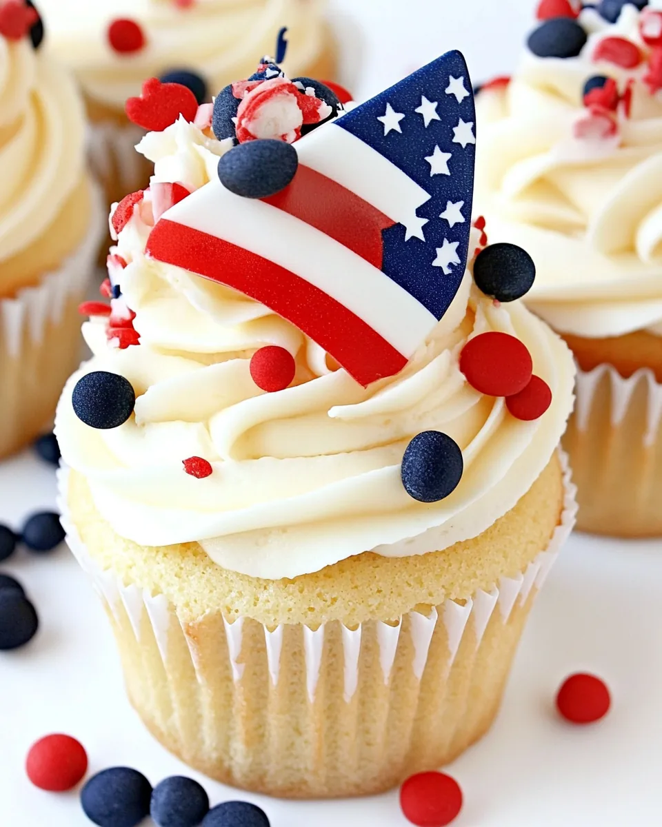 Flag Cupcakes